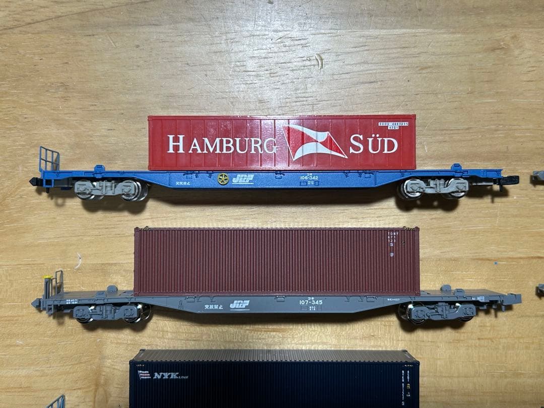 Nゲージ KATO TOMIX 朗堂 コキ 40ft 海上コンテナ 8両セット - メルカリ