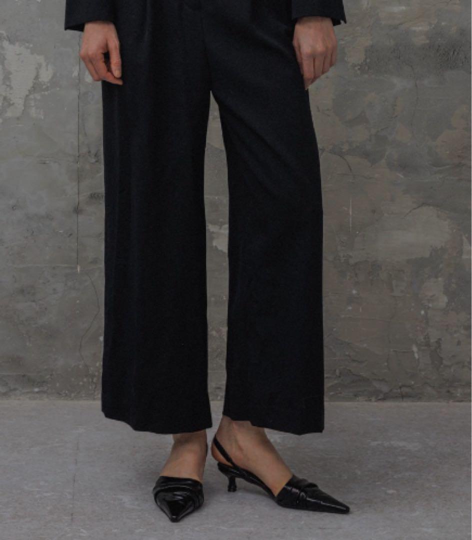 【完売商品】アダムエロペ《EMOELLE》セパレートミュール　ブラック