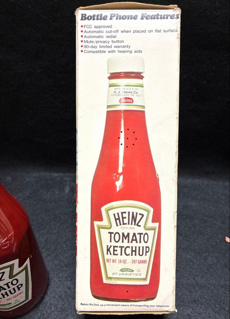 ハインツ HEINZ ケチャップボトル 電話機 アドバタイジング ビンテージ