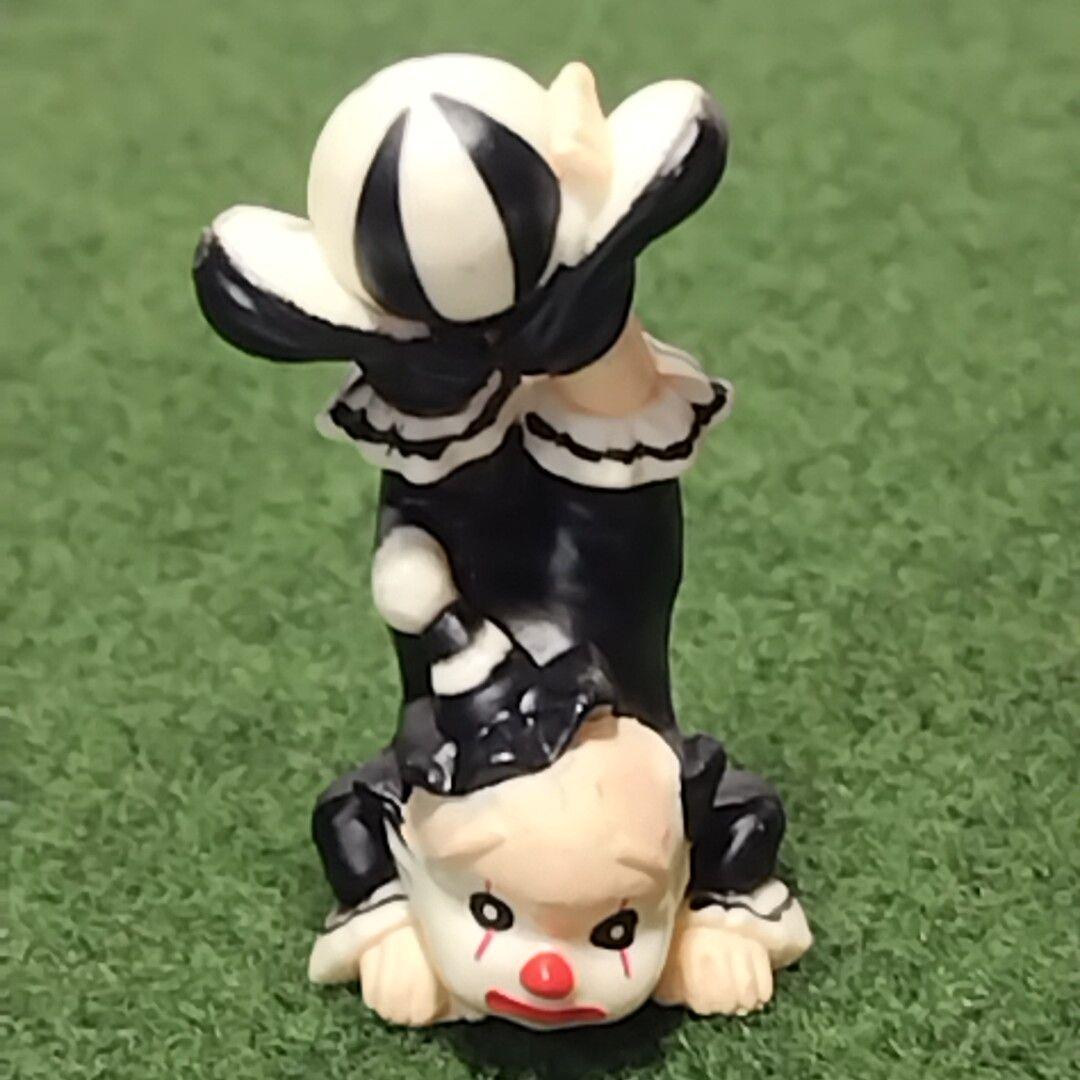 アンティーク ピエロ 道化師 4体 樹脂製 ブロー クラウン人形 置物