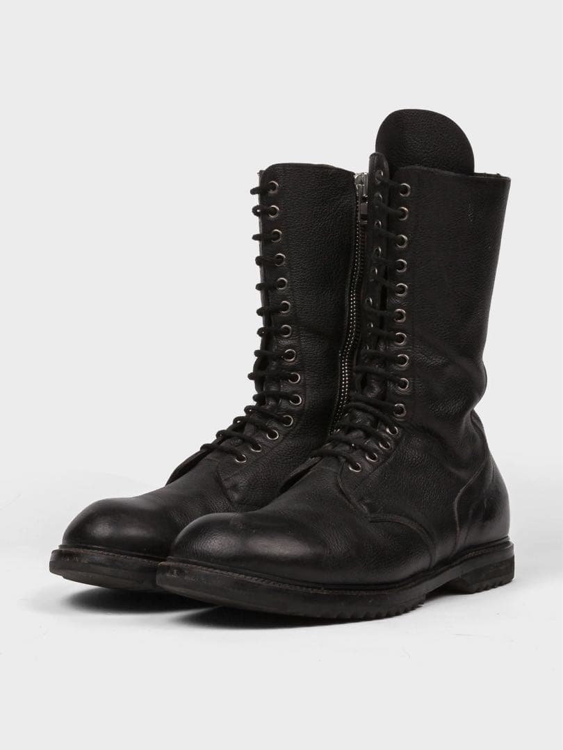 靴 Rick Owens army boots / combat boots Rick Owens Men's Army Low Leather Lace-Up Boots - Bergdorf Goodman