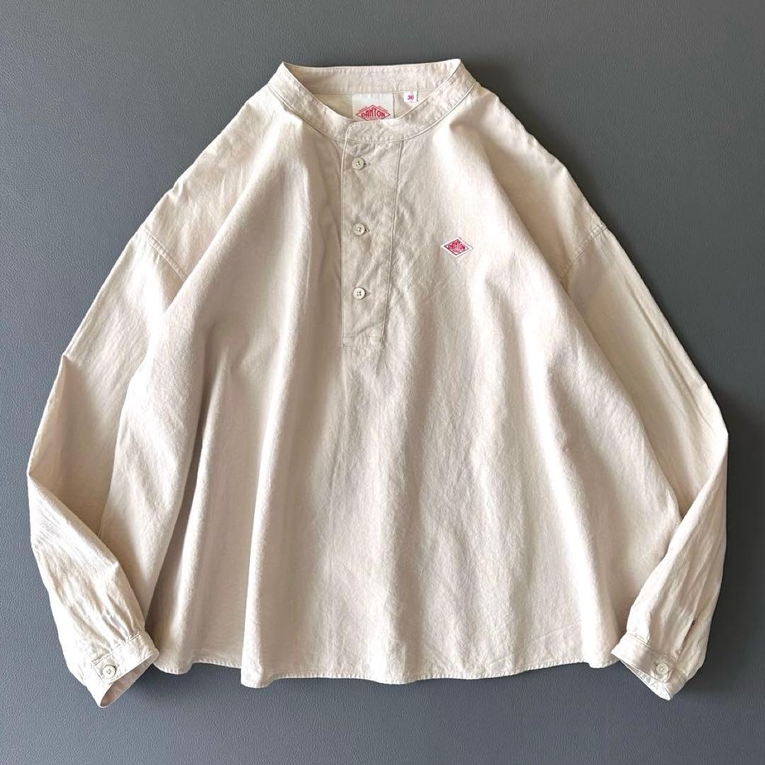 美品 ダントン ヘンリーネック プルオーバーシャツ 36 アイボリー 楽天市場】◇[DT-B0304OCV] DANTON(ダントン) ヘンリーネックプル
