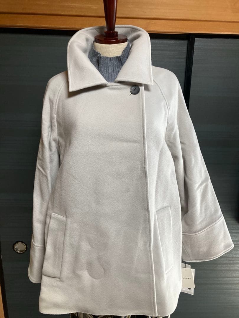 ウール ライトグレー コート ヤマダヤclove福袋 クローブ CLOVE 圧縮ウールフードコート （チャコールグレー） -靴