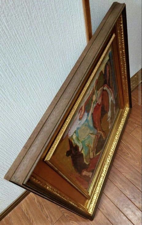 吉本 弘 『恬(やすらぐ)』真筆 油絵 絵画 抽象画 - メルカリ