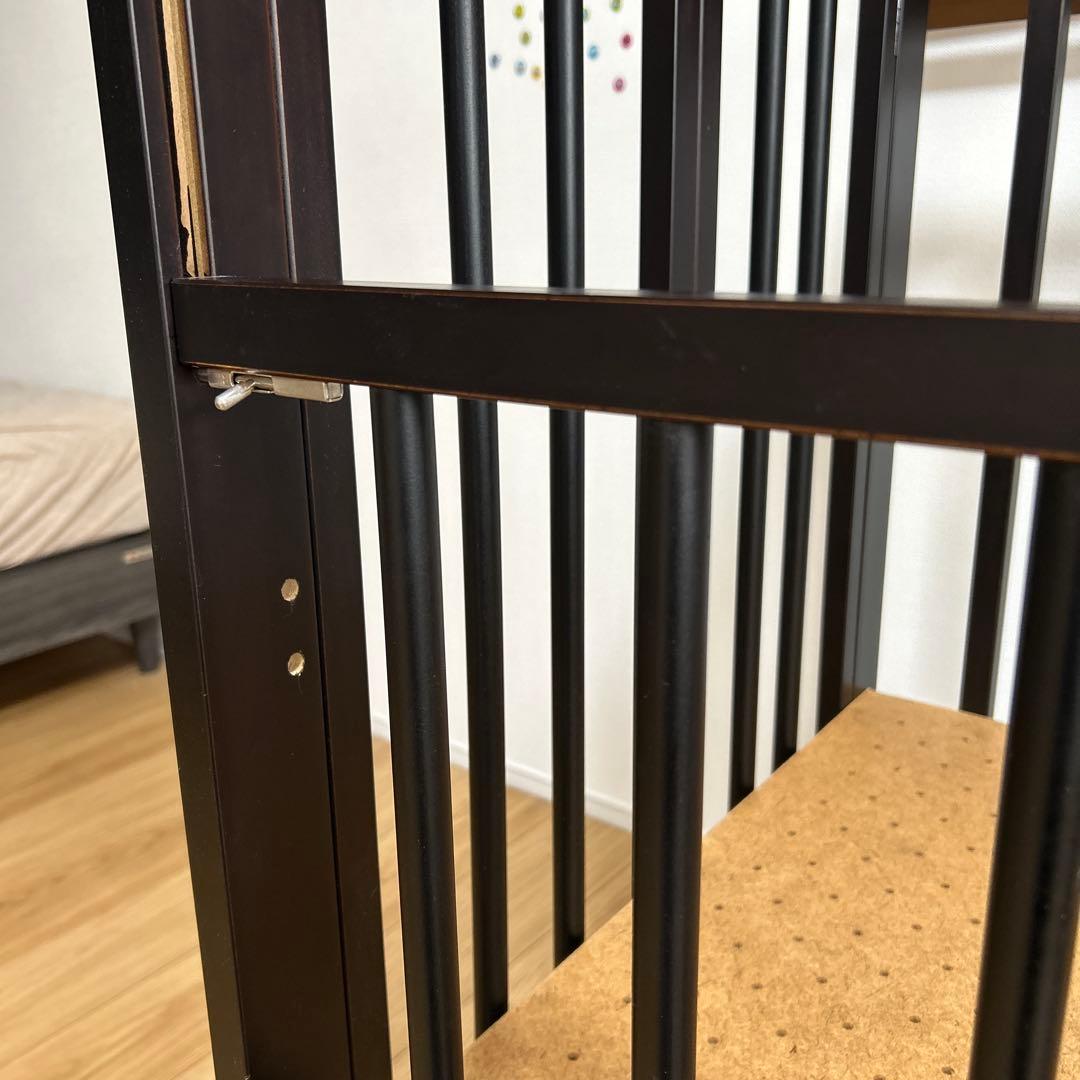 ワンタッチハイベッド クールミニ ダークブラウン 発送たのメル便送料込