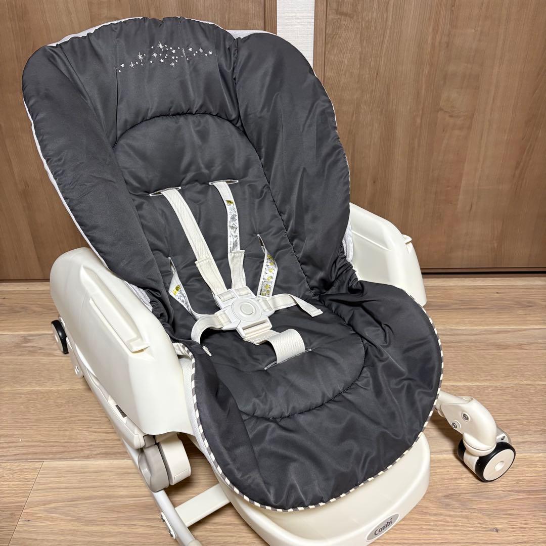 極美品✨コンビ ハイローチェア ネムリラ FF セサミグレー 手動