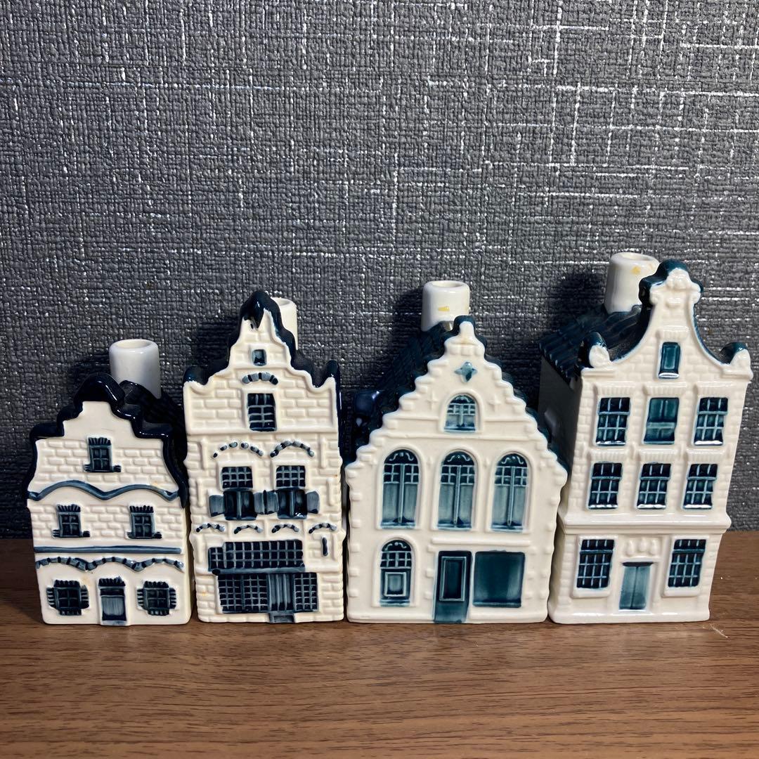 KLMオランダ航空デルフトブルーハウス4個 NO.1, 20, 49, 80 - メルカリ