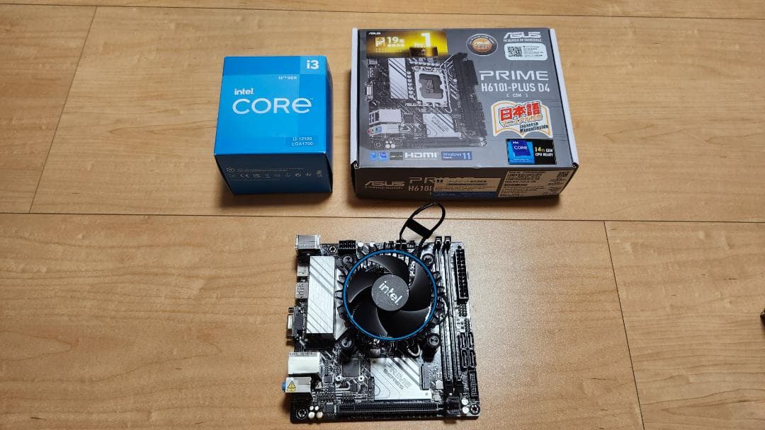 Intel Core i3-12100 + mini ITXマザーボード Intel Core i3-12100 + mini ITXマザーボード Intel Core i3-12100 +