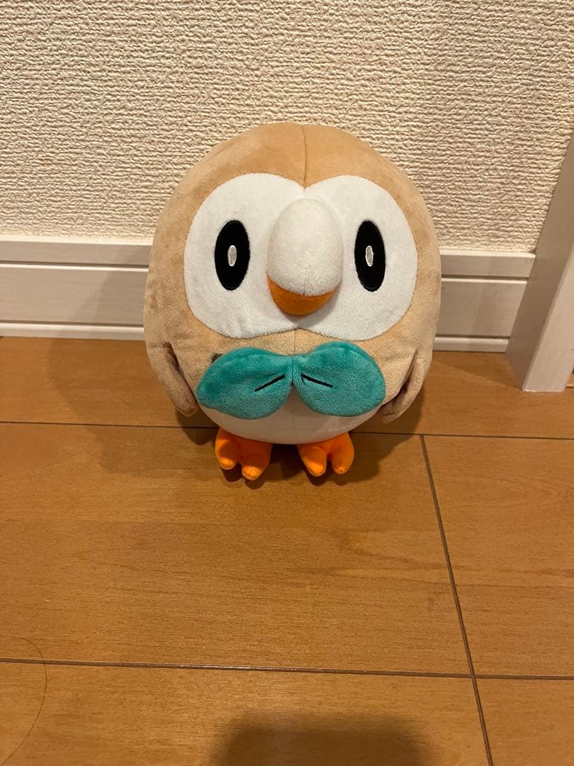 等身大ニャビー 、等身大アシマリ、おまけのモクローぬいぐるみ3点