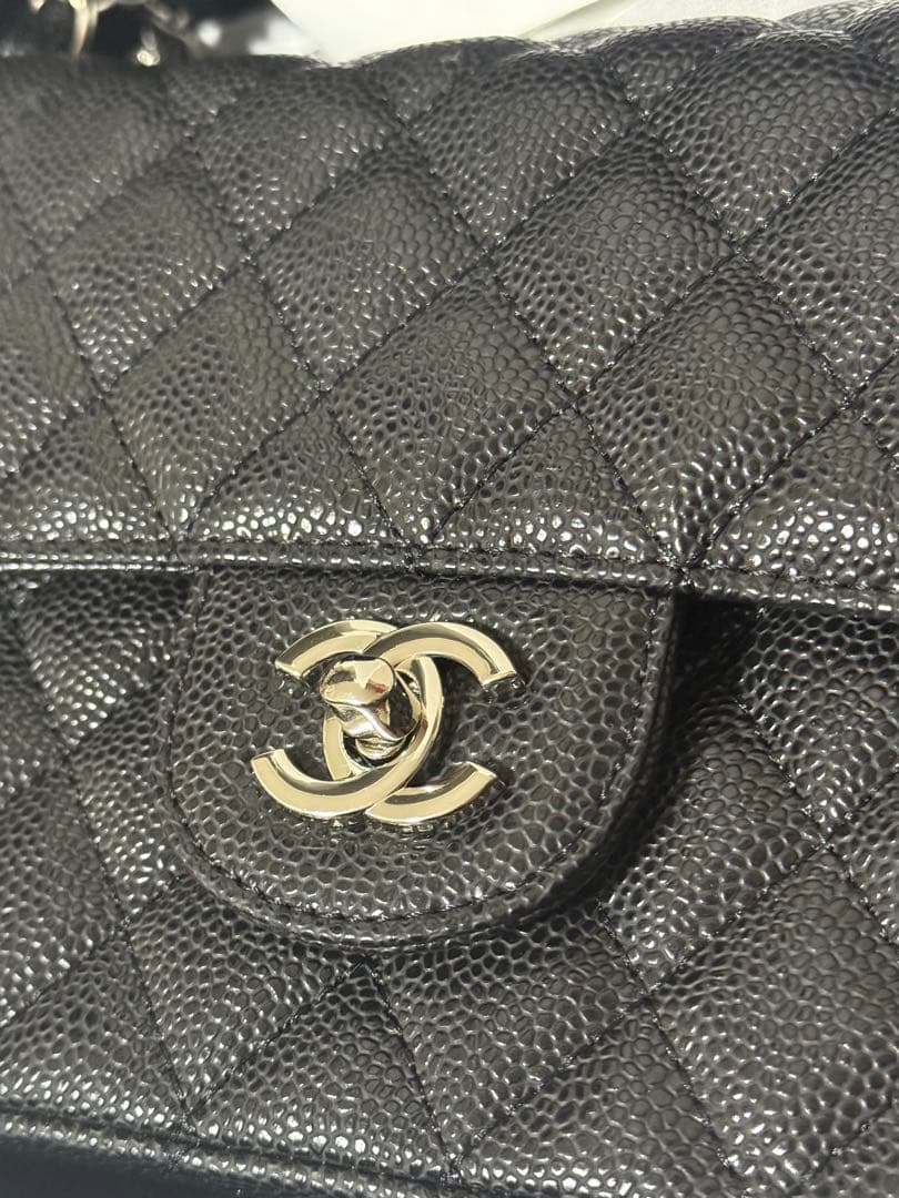 31日まで限定価格CHANEL チェーン フラップバッグキャビアスキン