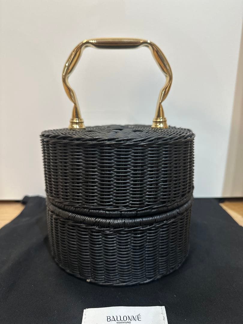 マニマリス　MANIMARIS パンケーキバスケット　黒　ダブル　完売品 6j54cgyng6pt_4.jpg