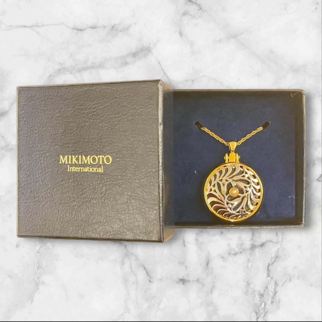 MIKIMOTO ルーペ ペンダント 真珠 ゴールド 箱付き - メルカリ
