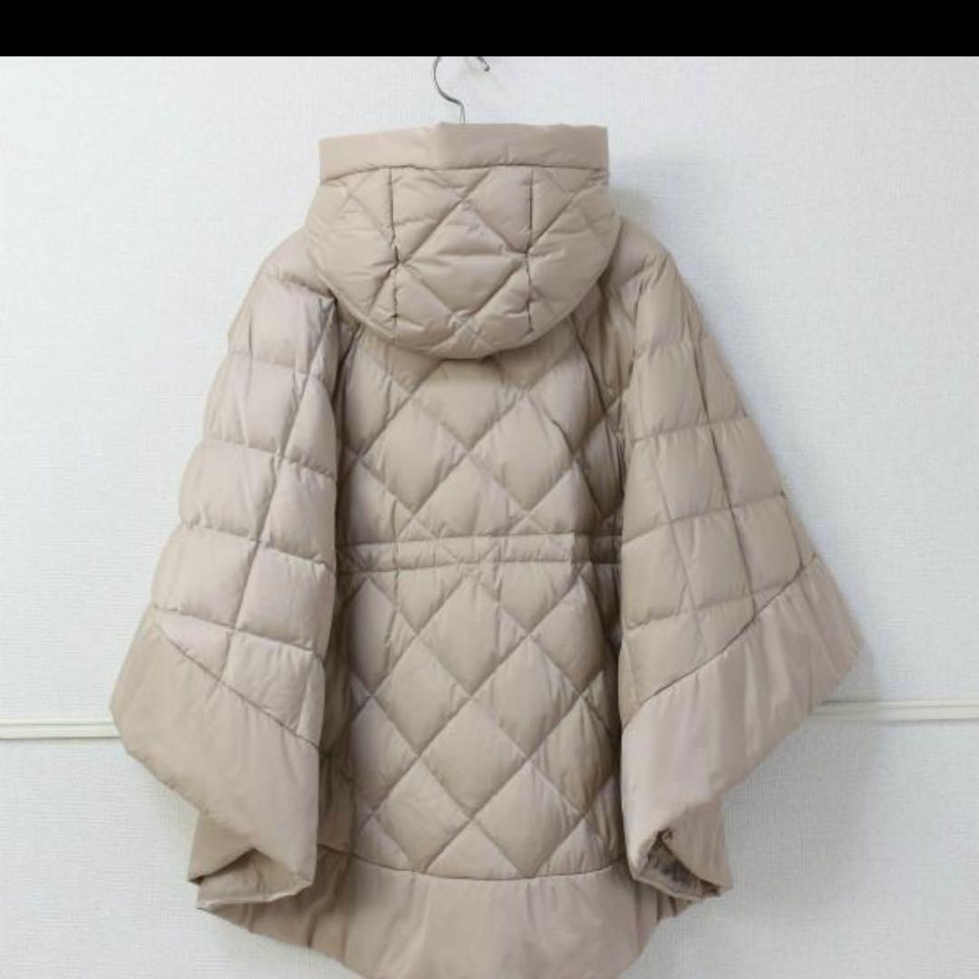 アナイANAYI キルティングフードダウンポンチョ ケープ - メルカリ