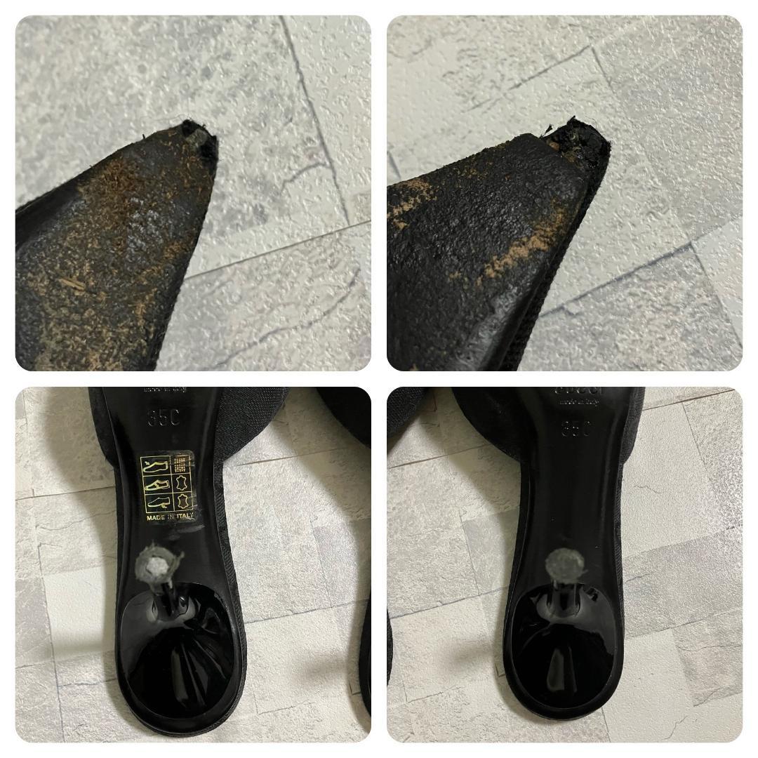 GUCCI ミュール ヒール ホースビット GG柄 ポインテッドトゥ - メルカリ