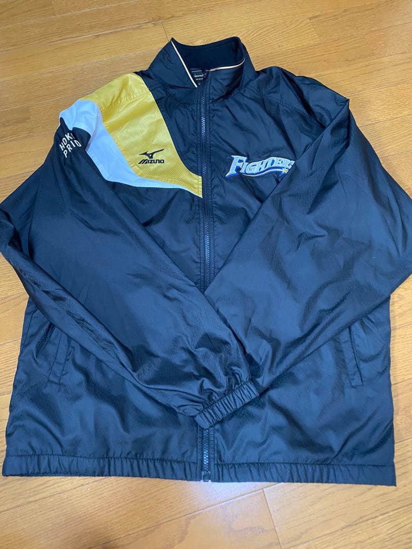 希少 ミズノプロ 日本ハムファイターズ ウィンドブレーカー ジャケット XO MIZUNO（ミズノ） 送料無料 ウィンドブレーカー メンズ 上下 男女兼用