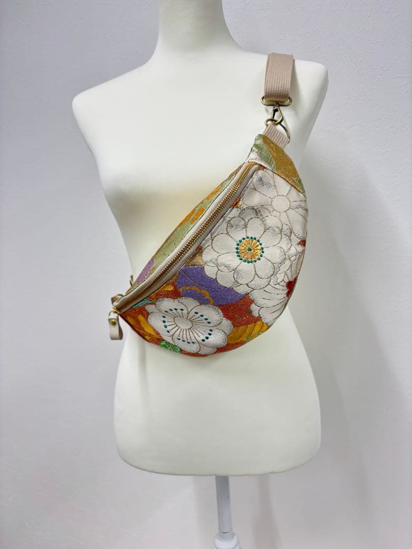 帯リメイク スリングバッグ｜ボディバッグ｜一点物ハンドメイド