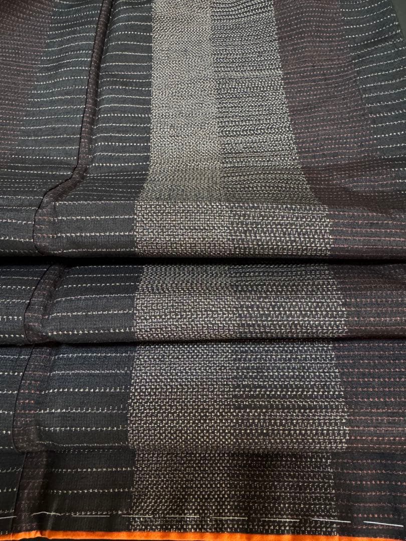 銘品新品】日本三大紬「信州上田紬」漢方草木染「総絣織」トール寸