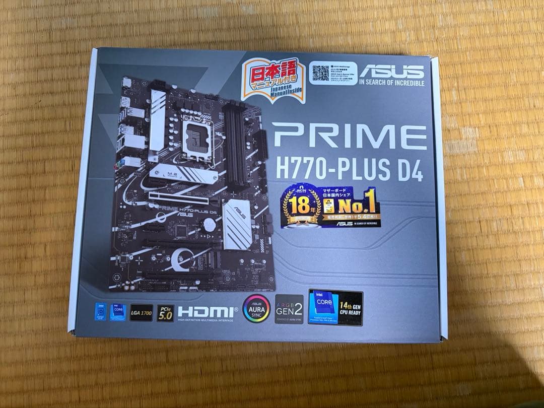 [ジャンク] ASUS H770-PLUS D4 マザーボード Amazon | ASUS PRIME H770-PLUS D4 intel 第14・13・12世代 CPU対応