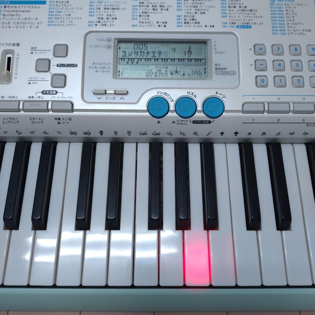 CASIO LK-108 カシオ かわいい電子ピアノ 光ナビゲーションキーボード