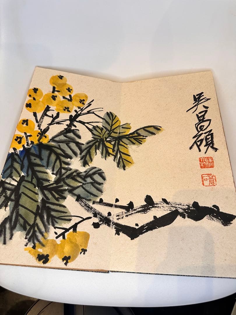 呉昌碩 花卉冊 中国書画 古董