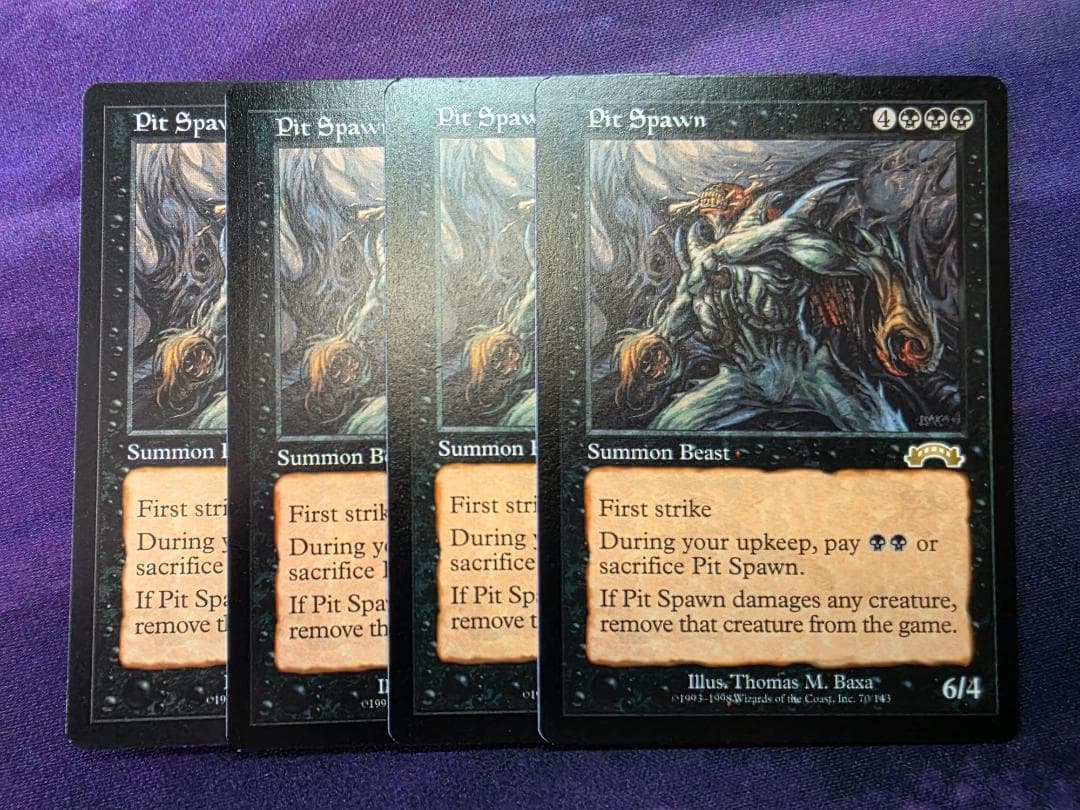 MTG 奈落の落とし子/Pit Spawn 4枚セット 英語 EXO - メルカリ
