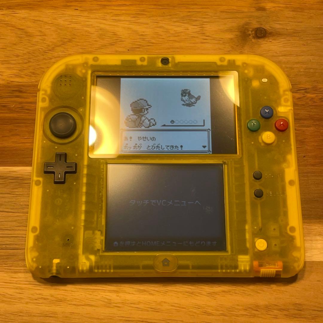 ニンテンドー2DS 本体 クリアイエロー ポケットモンスター ピカチュウ