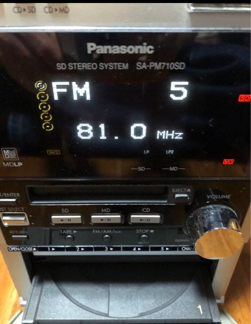 ジャンク Panasonic SA-PM710SD ミニコンポ - メルカリ