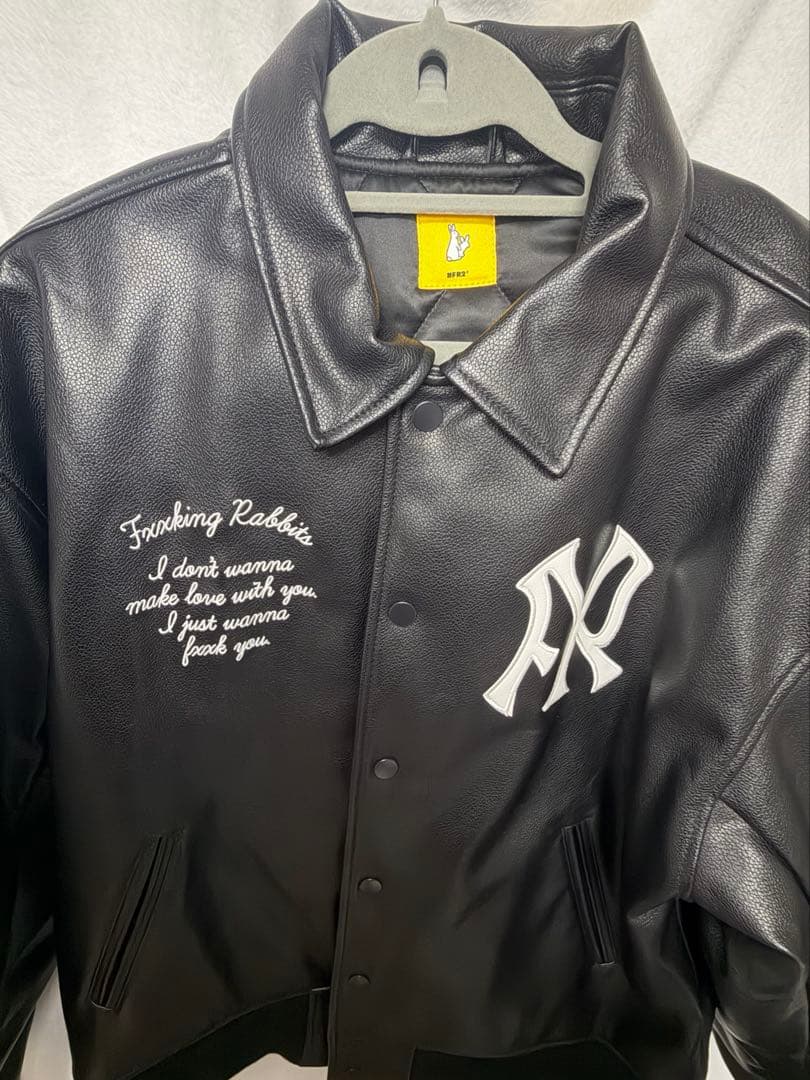 入手困難 ] FR2 ネオレザー バーシティジャケット スタジャン Lサイズ