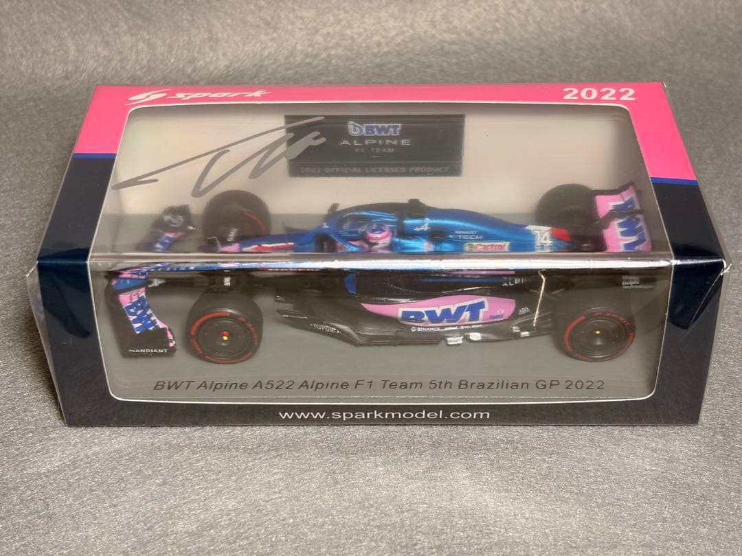 アルピーヌ Alpine A552 アロンソ ブラジルGP 5位 直筆サイン入 - メルカリ