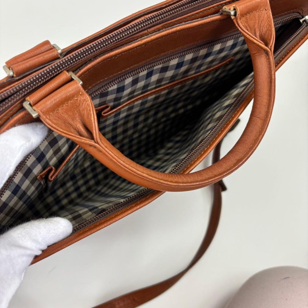 美品 アクアスキュータム マルエム 2way ビジネスバッグ クラブ