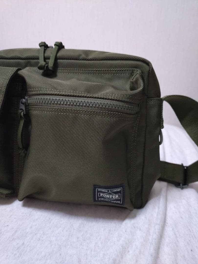 極美品】ポーター ユニット ショルダーバッグ グリーン オリーブ