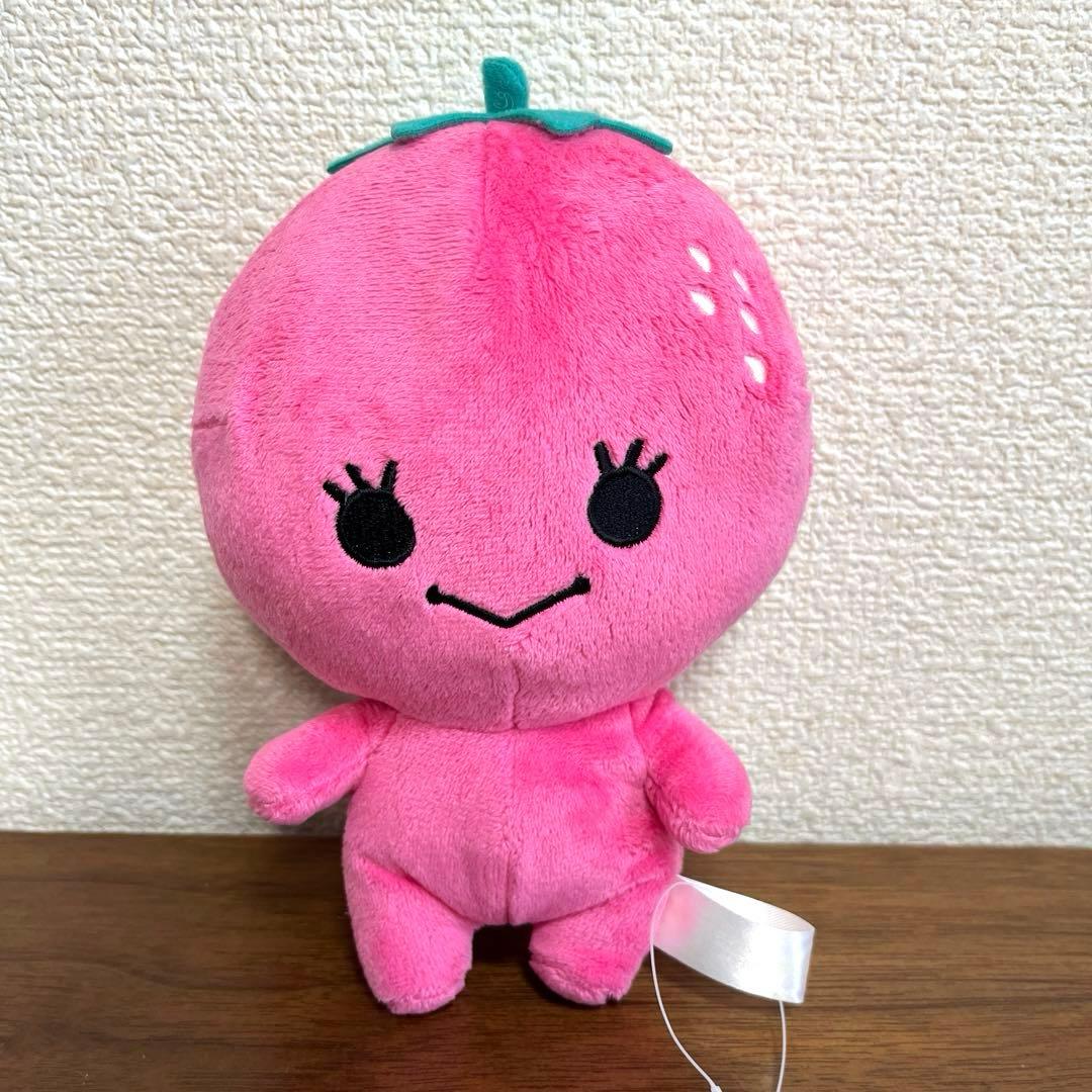サンエックス みかんぼうやのお友達の、いちごちゃんのぬいぐるみ