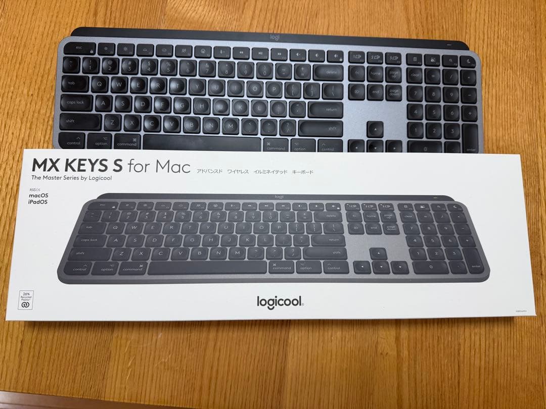 キーボード MX KEYS S for Mac (logicool) Logitech MX Keys S for Mac Wireless Keyboard - Space Gray - Micro