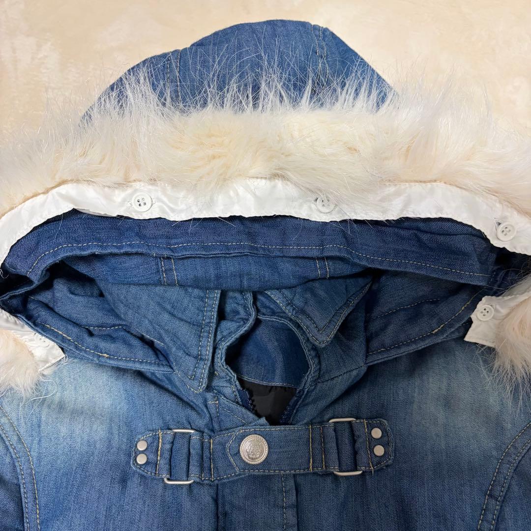 00s archive ファーデニムジャケット グランジ ギミック y2k - メルカリ