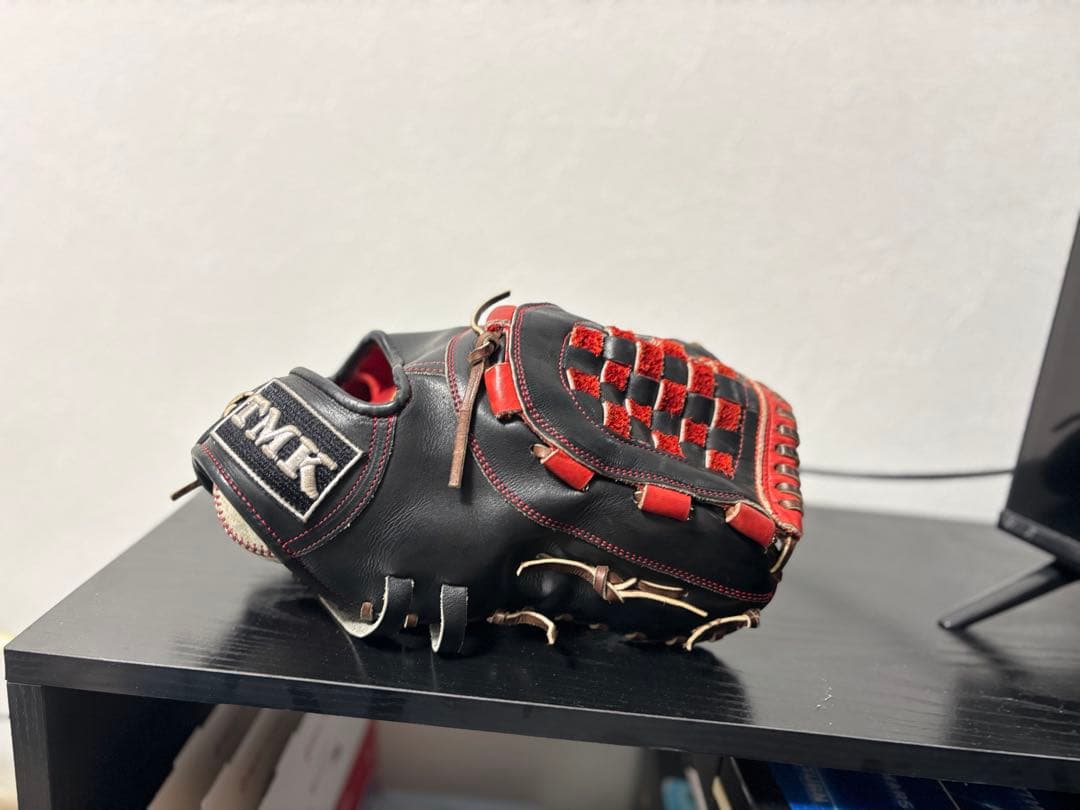 TMK the mitt THE MITT硬式グローブ 黒/赤 ファーストミット The Mitt】硬式用ミット 一塁手用 – シュースポオンライン