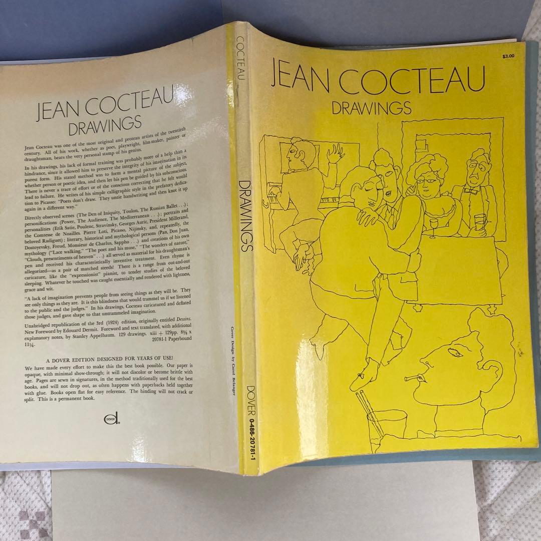 ジャン•コクトー『円卓の騎士』のテキスト余白のデッサン/ 1941年/ 限定本 Jean Cocteau Poesie graphic [ジャン・コクトー デッサン集](ジャン