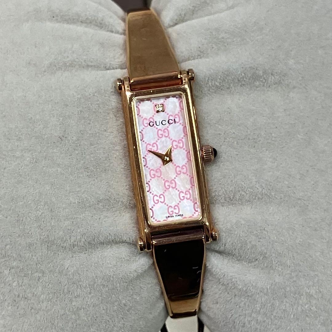 G*中様 GUCCI グッチ ピンクシェル QZ 1500L 腕時計　【12d4 GUCCI（グッチ） 《クーポン配布中》グッチ 腕時計 レディース Gメトロ