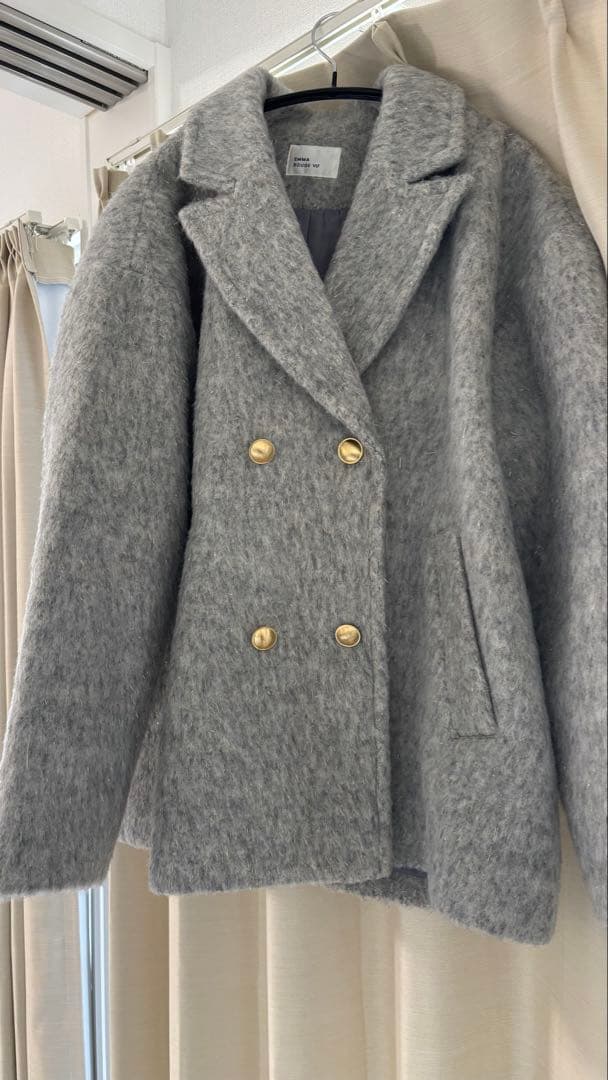 EMMA ROUGE VIF ラメシャギーコート 追加4】【一部店舗限定】ラメシャギースライバーPコート/ピーコート