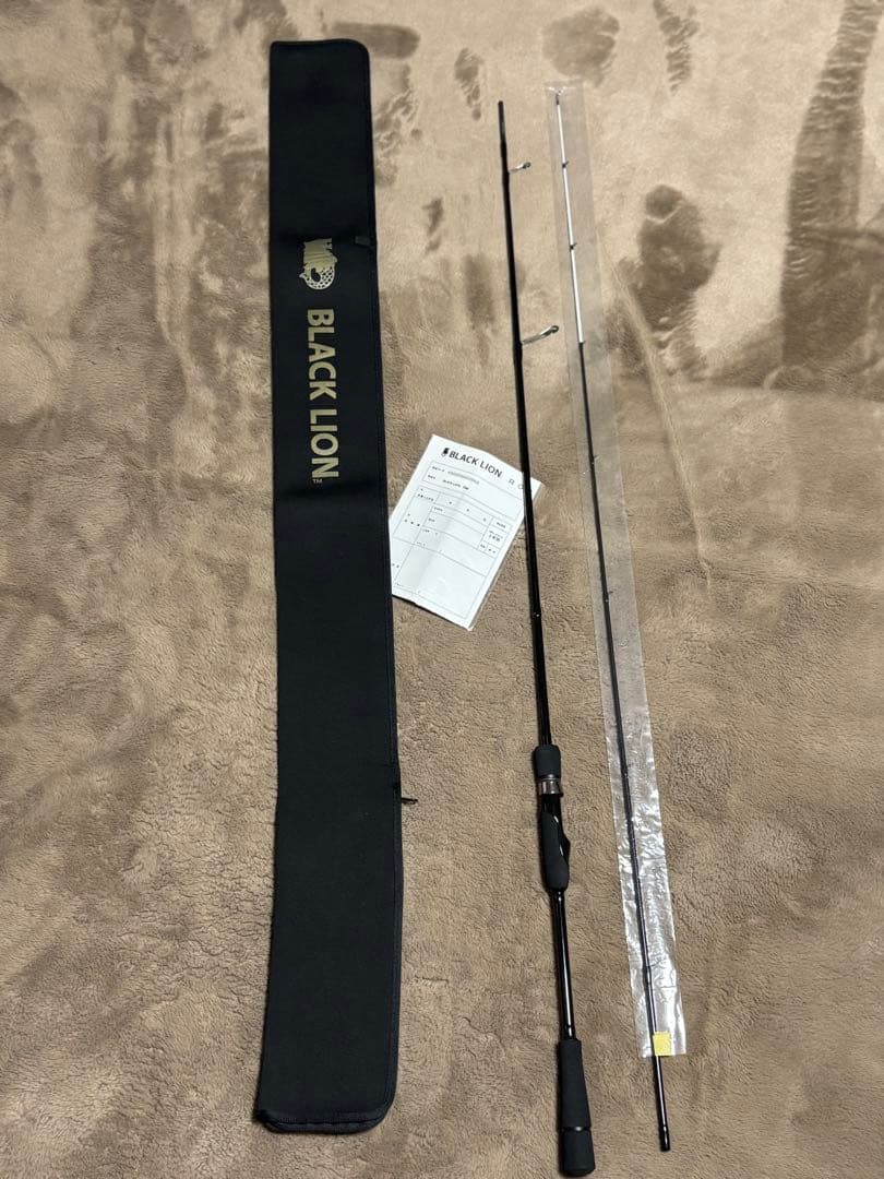BLACK LION 75M ホワイトティップバージョン　ティップラン ブラックライオンの人気ティップランエギング専用ロッドにTipホワイト