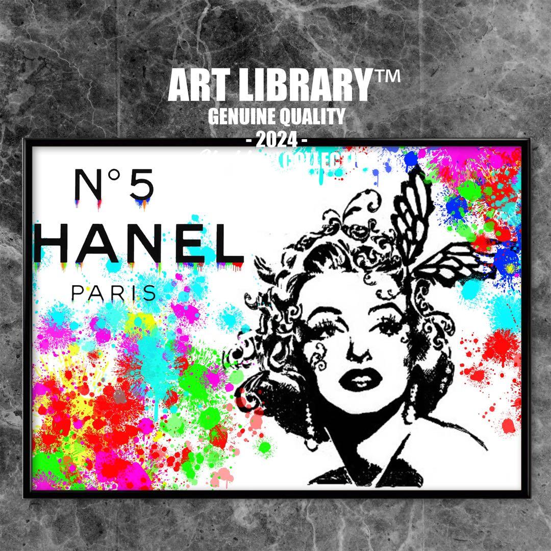 CHANEL マリリンモンロー イラスト オマージュアートポスター A4