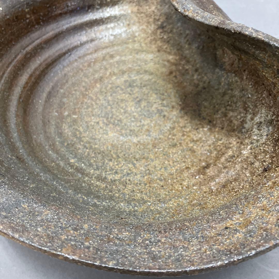 骨董品 茶道具 古常滑焼￼菓子鉢 時代箱 背景キズ S203HI