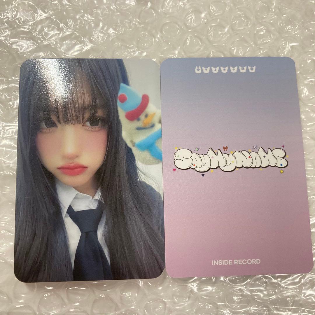SAYMYNAME セマネ INSIDE RECORDジュンフィ トレカ - メルカリ