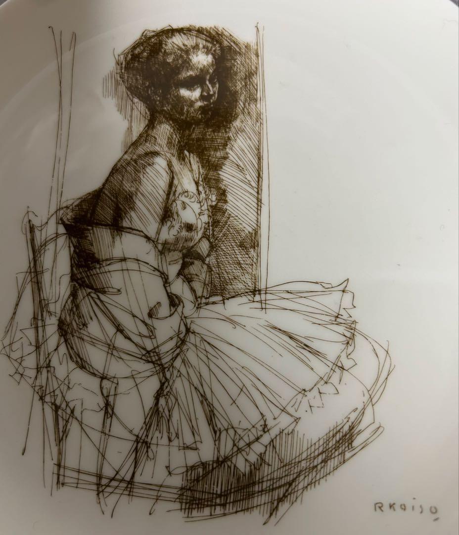 NARUMI 小磯良平 少女像 飾り皿 - メルカリ