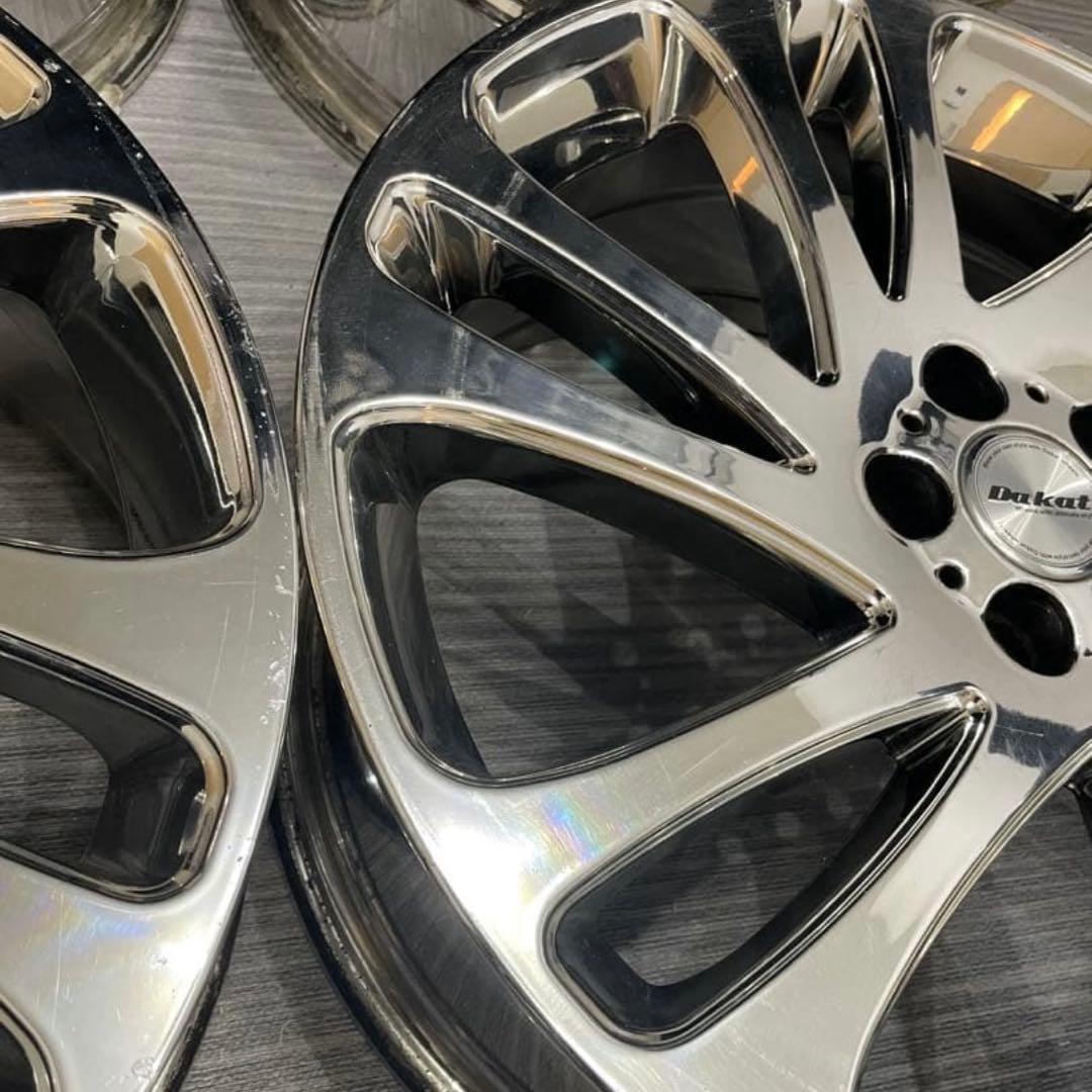 定価18万 Dakat 18インチ 希少メッキホイール PCD100 プリウス等