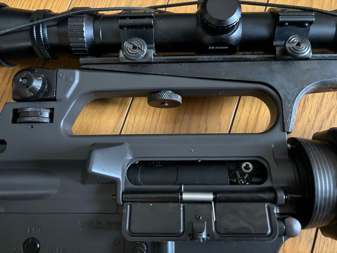 東京マルイ M16A2 電動ガン スコープ、ショート多弾マグ、ケース付属