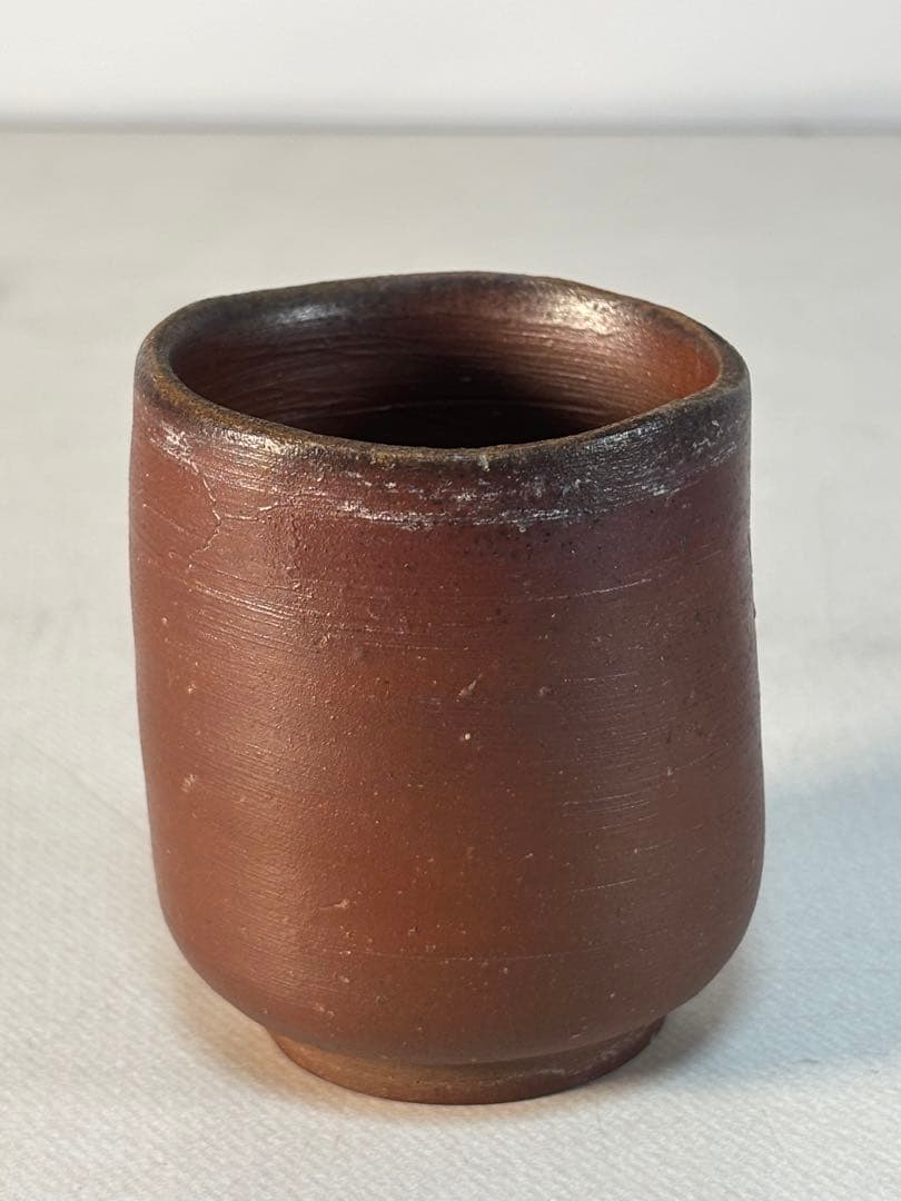 備前焼 人間国宝 藤原 啓 湯呑み 陶印有り - メルカリ