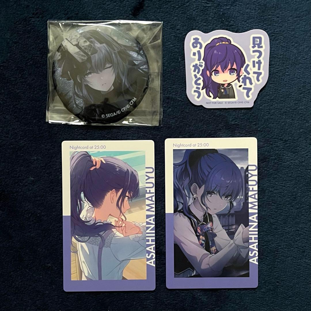 プロセカ まふゆ 5B 21C 缶バッジ エピカ 特典 ステッカー 黒百合