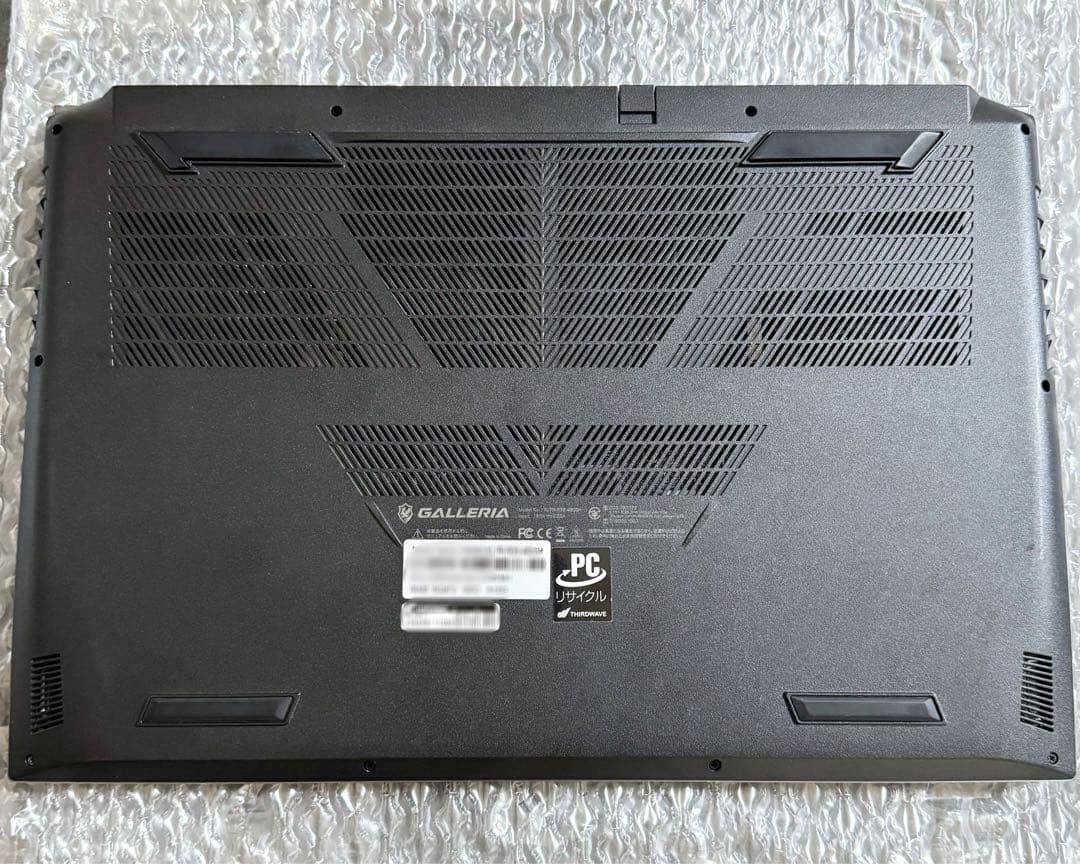 GALLERIA ゲーミングノートPC RTX3060