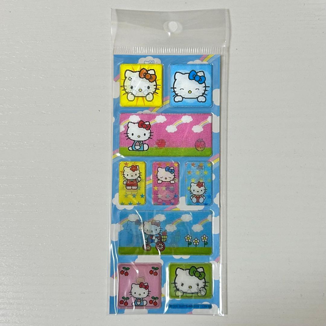 ハローキティ シール 2001年 レンチキュラー レトロ 当時物 ファンシー