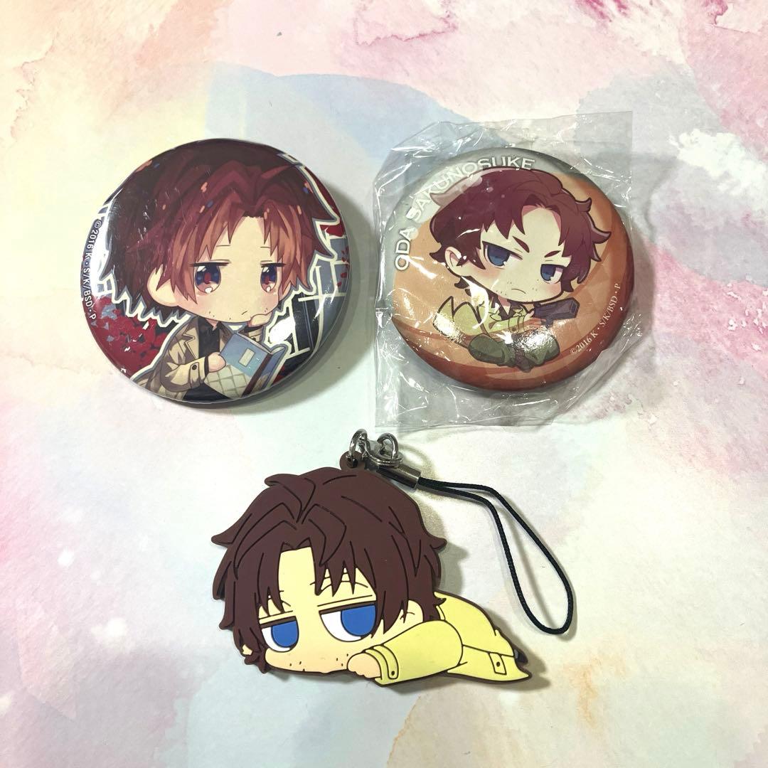 文豪ストレイドッグス 織田作之助 缶バッジ ラバーストラップ - メルカリ